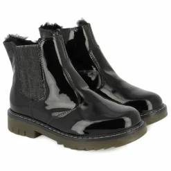 Pom d'Api Bottines Sid Jod Zip Fur Vernis | Noir