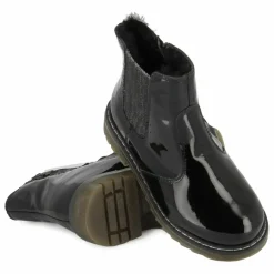 Pom d'Api Bottines Sid Jod Zip Fur Vernis | Noir