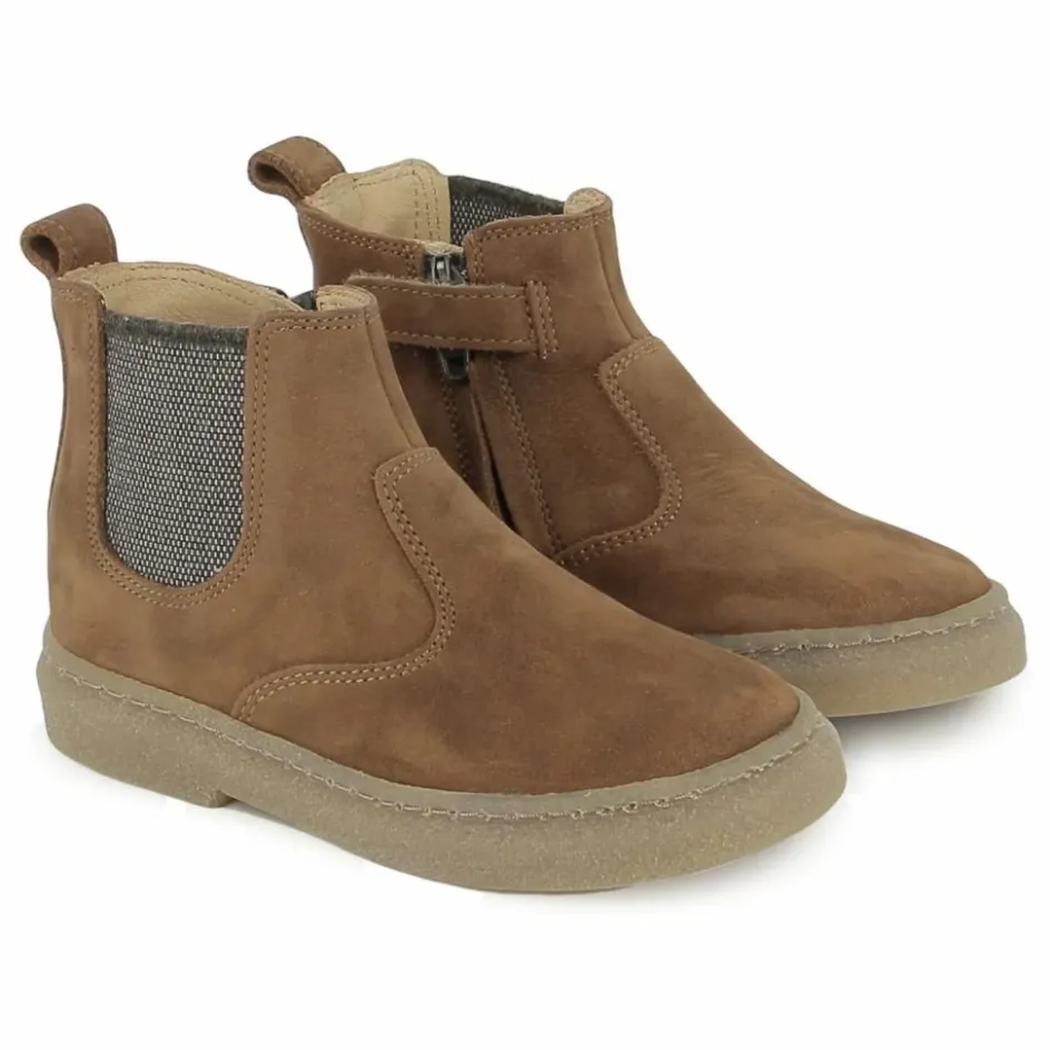 Pom d'Api Bottines Trix Jod Zip Nubuck ||Enfant Boots, Bottes
