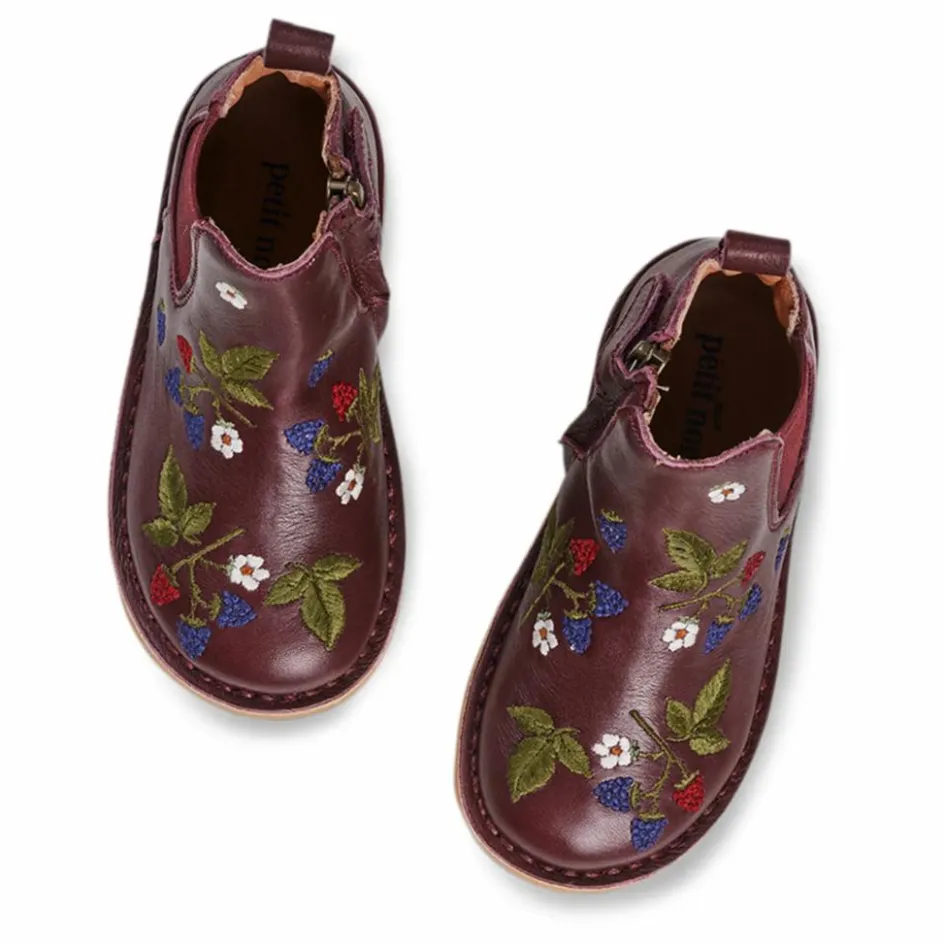 Petit Nord Bottines Zip Ankle - Collection Uniqua | Prune