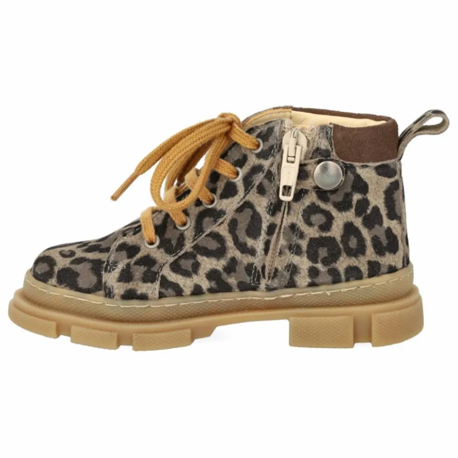 Angulus Bottines Zip Lacets Léopard ||Enfant Boots, Bottes