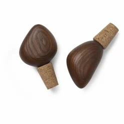 Best Ferm Living Bouchons Cairn - Set de 2 | Brun