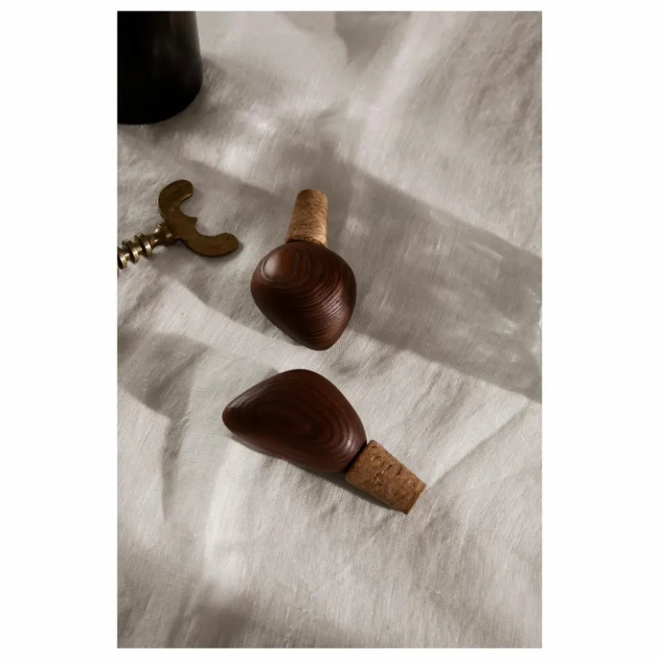Best Ferm Living Bouchons Cairn - Set de 2 | Brun