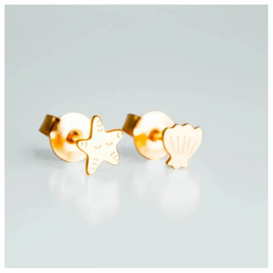 New Boucles d'Oreilles Asymétriques Coquillage | Enfant Bijoux, Montres|Accessoires De Mode
