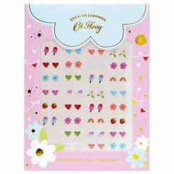 Oh Flossy Boucles d'oreilles autocollantes Multicolore