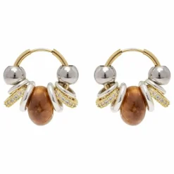 Outlet Sigal Boucles d'Oreilles Hoops | Camel