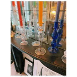Anna + Nina Bougeoir Confetti en verre| Vases, Objets Déco