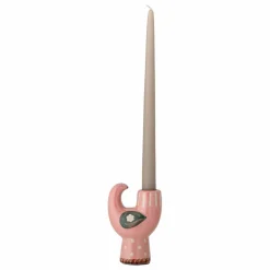 Hot Bloomingville Bougeoir oiseau en grès Trudy | Rose