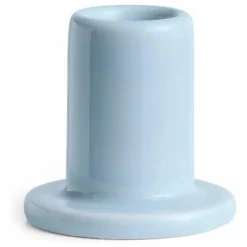 Outlet Hay Bougeoir Tube en faïence | Bleu Clair