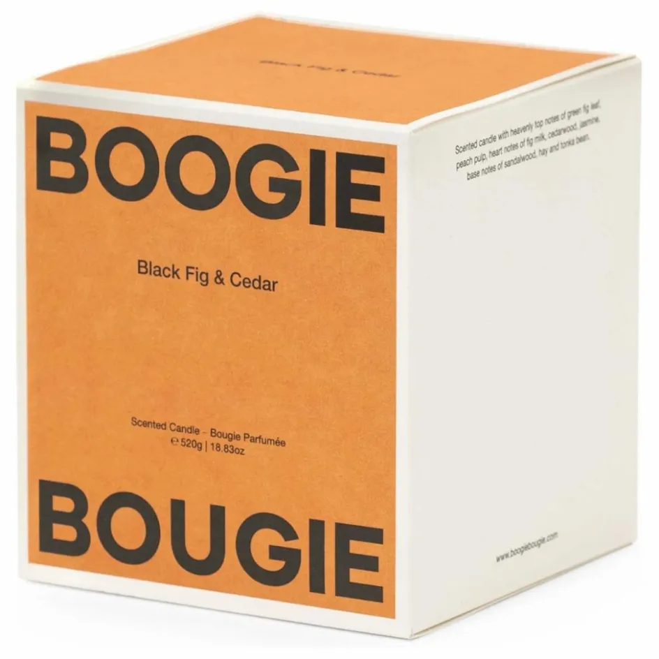 Boogie Bougie Bougie Black Fig & Cedar|Homme Bougies, Senteurs|Bougies, Senteurs