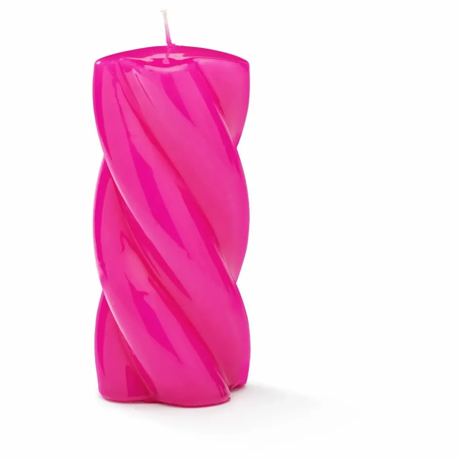 Anna + Nina Bougie Blunt twisted - 15cm | Rose fuschia