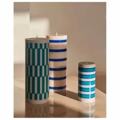 Clearance Bougie Column à Rayures | Homme Bougies, Senteurs|Bougies, Senteurs