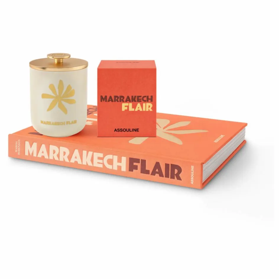Sale Assouline Bougie en céramique Marrakech Flair | Orange