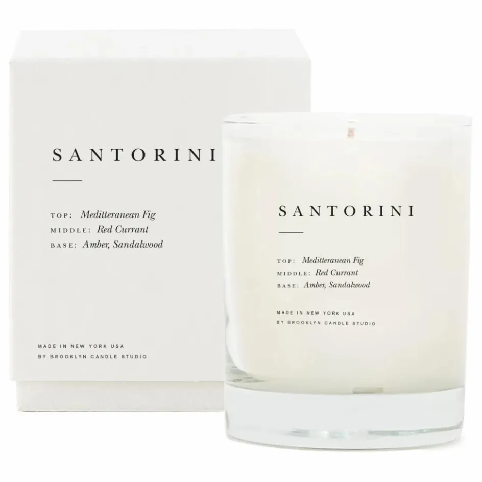 Discount Brooklyn Candle Studio Bougie Escapist Santorini - 370 g Blanc