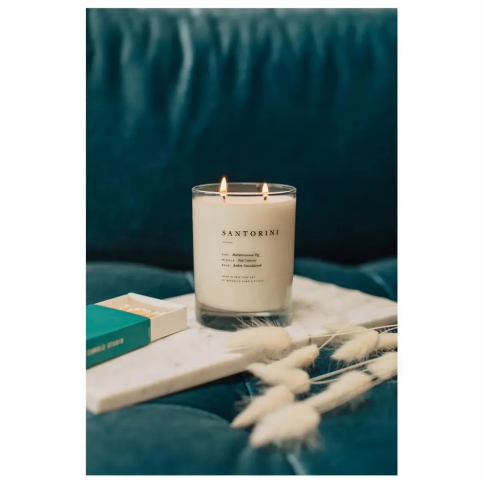 Discount Brooklyn Candle Studio Bougie Escapist Santorini - 370 g Blanc