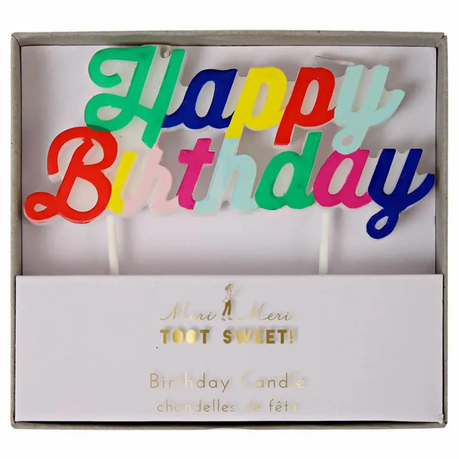 Enfant Meri Meri Décoration De Fête*Bougie Happy Birthday