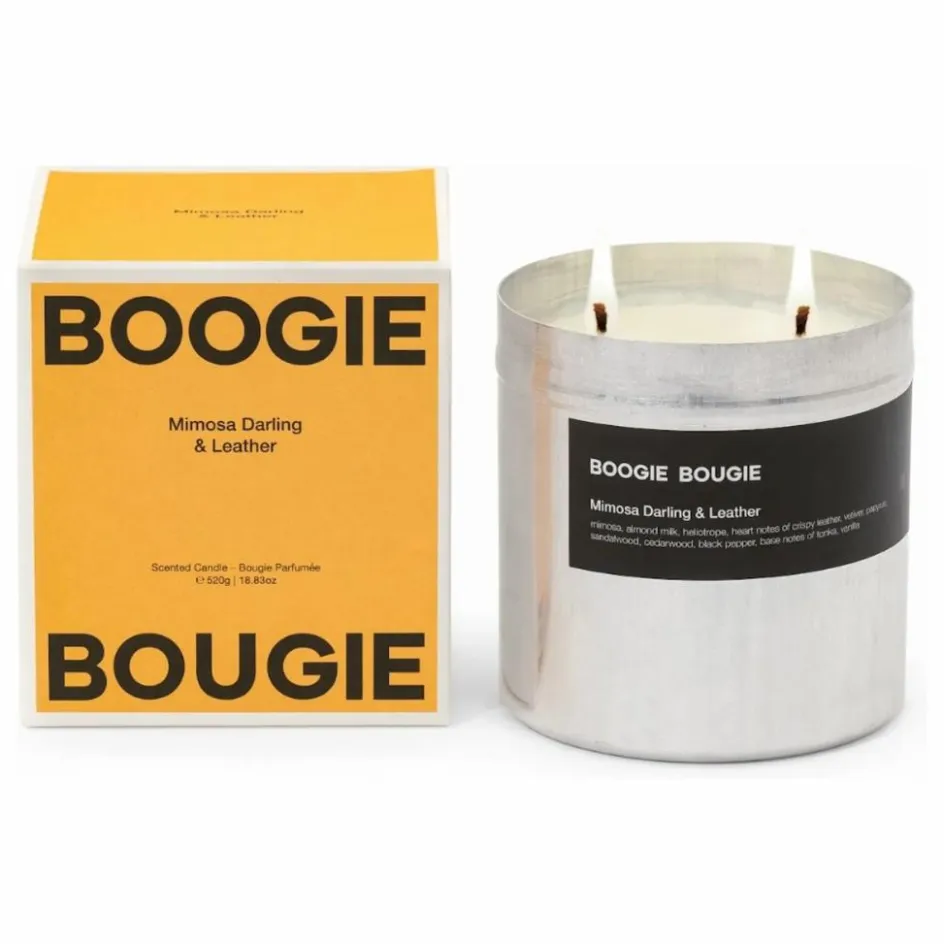 Boogie Bougie Bougie Mimosa Darling & Leather|Homme Bougies, Senteurs|Bougies, Senteurs
