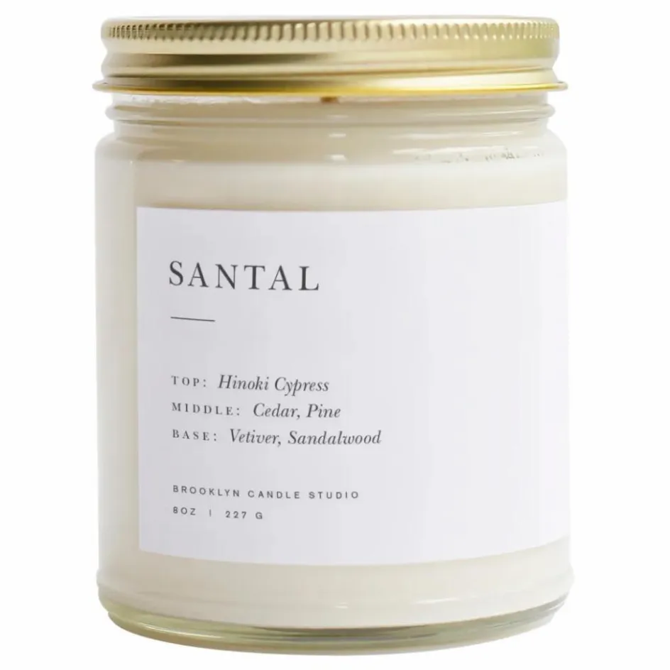 Brooklyn Candle Studio Bougie Minimalist Santal - 212 g|Homme Bougies, Senteurs|Bougies, Senteurs