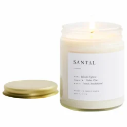 Brooklyn Candle Studio Bougie Minimalist Santal - 212 g|Homme Bougies, Senteurs|Bougies, Senteurs