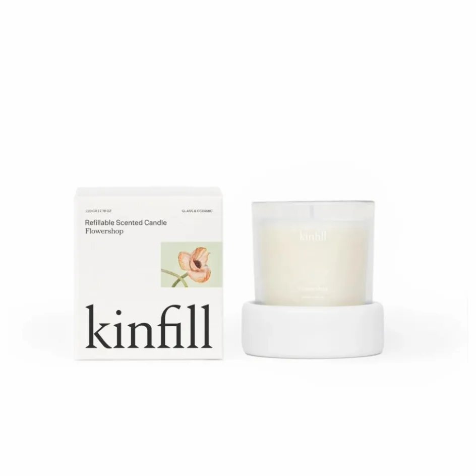Outlet Kinfill Bougie parfumée Flowershop | Blanc
