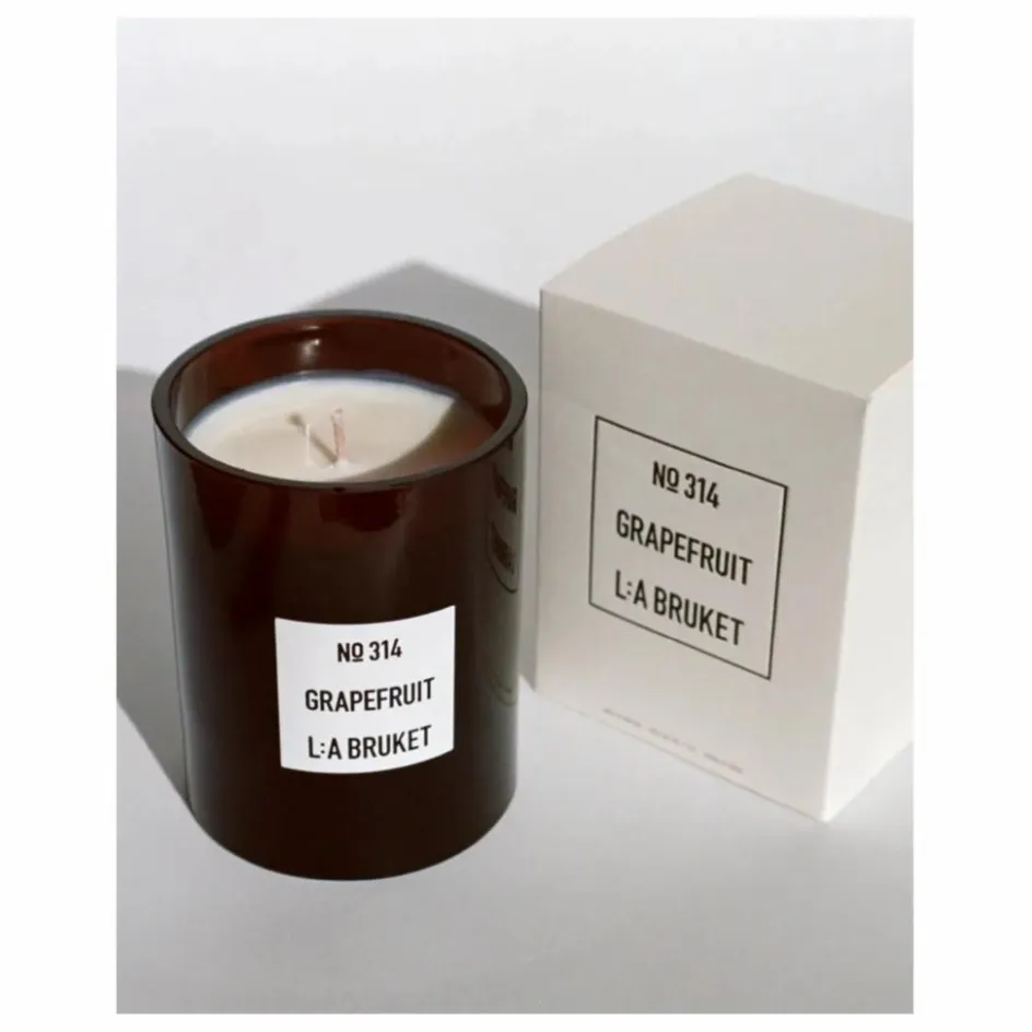 Hot L:A BRUKET Bougie parfumée Grapefruit - 260g | Non teinté