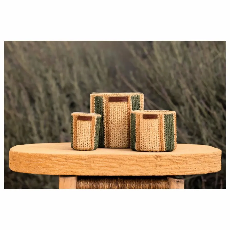 Sale Côté Bougie Bougie Raphia Maya - Menthe & Thé Non teinté