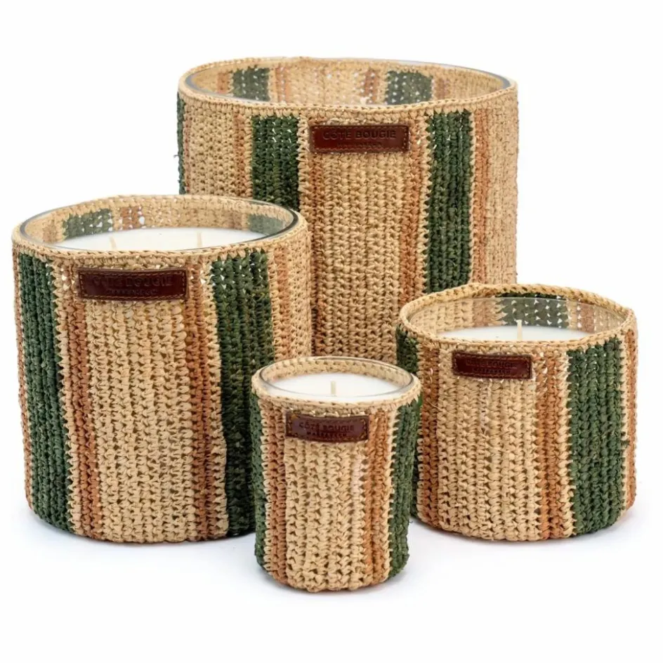 Sale Côté Bougie Bougie Raphia Maya - Menthe & Thé Non teinté