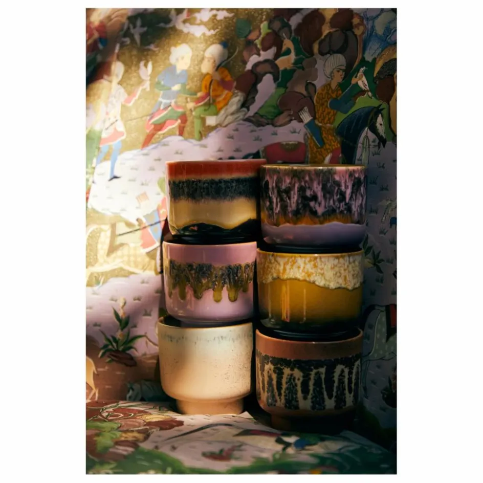 HKliving Bougie 70s ceramics Tulum ||Homme Bougies, Senteurs|Bougies, Senteurs