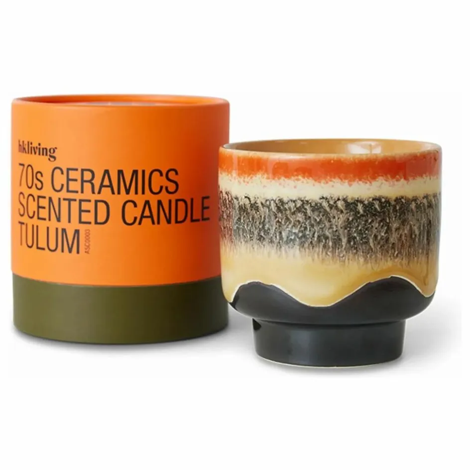 HKliving Bougie 70s ceramics Tulum ||Homme Bougies, Senteurs|Bougies, Senteurs
