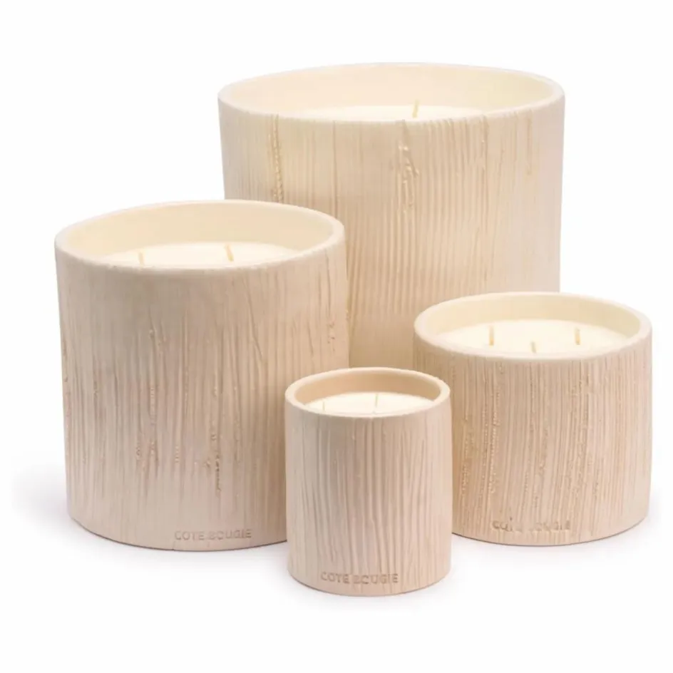 Clearance Côté Bougie Bougie Striée - Mon Bel Oranger Non teinté