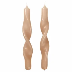 Broste Copenhagen Bougies, Senteurs*Bougie torsadée Twist - Set de 2 |