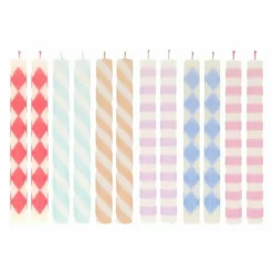 Bougies à motifs - Set de 12 Homme Bougies, Senteurs|Bougies, Senteurs