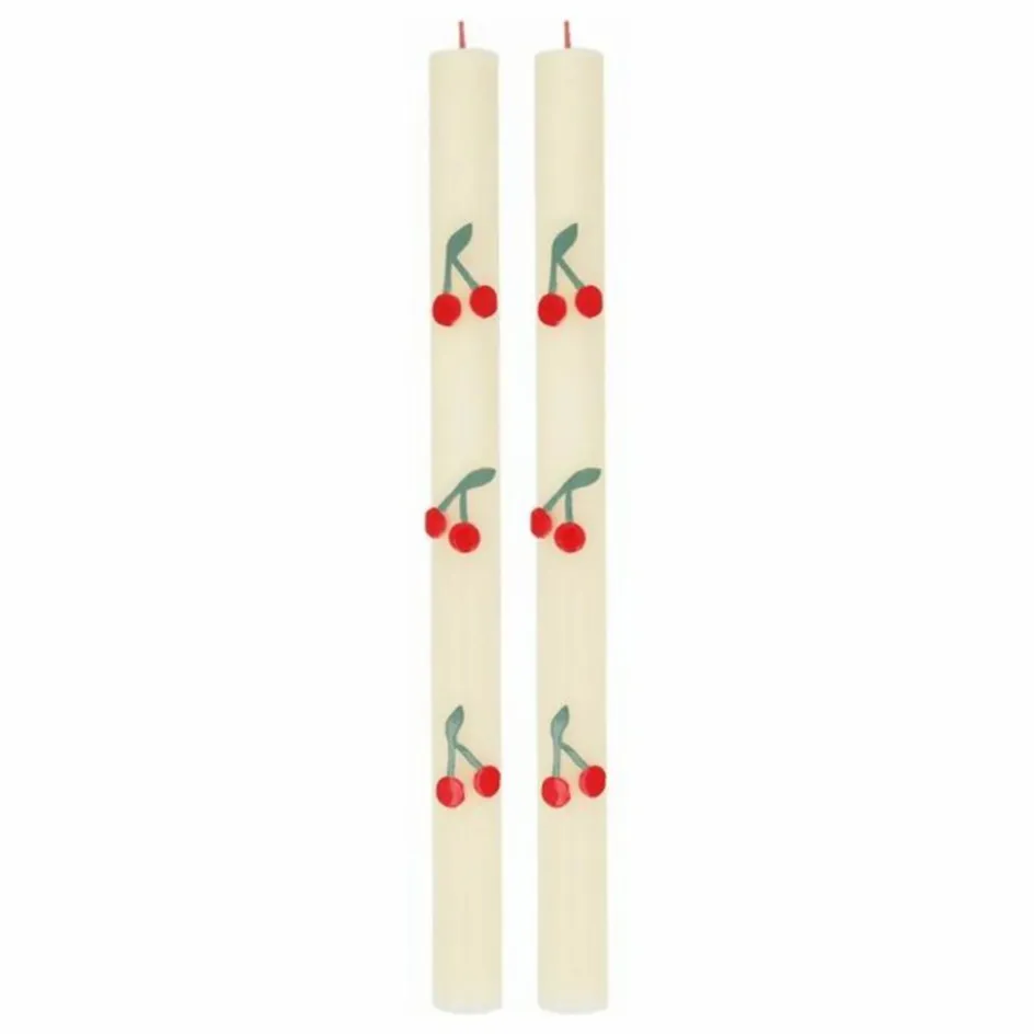 Homme Meri Meri Bougies, Senteurs|Bougies, Senteurs*Bougies Cherry - Set de 2