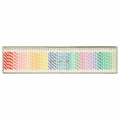 Outlet Bougies d'anniversaire rayées - Set de 50 Enfant Décoration De Fête