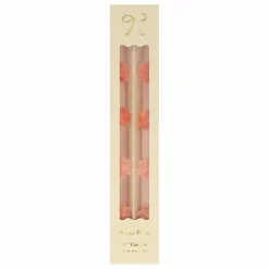 Hot Meri Meri Bougies Fleurs - Set de 2 Rose