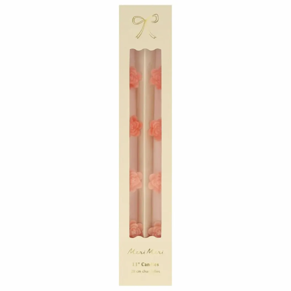 Hot Meri Meri Bougies Fleurs - Set de 2 Rose