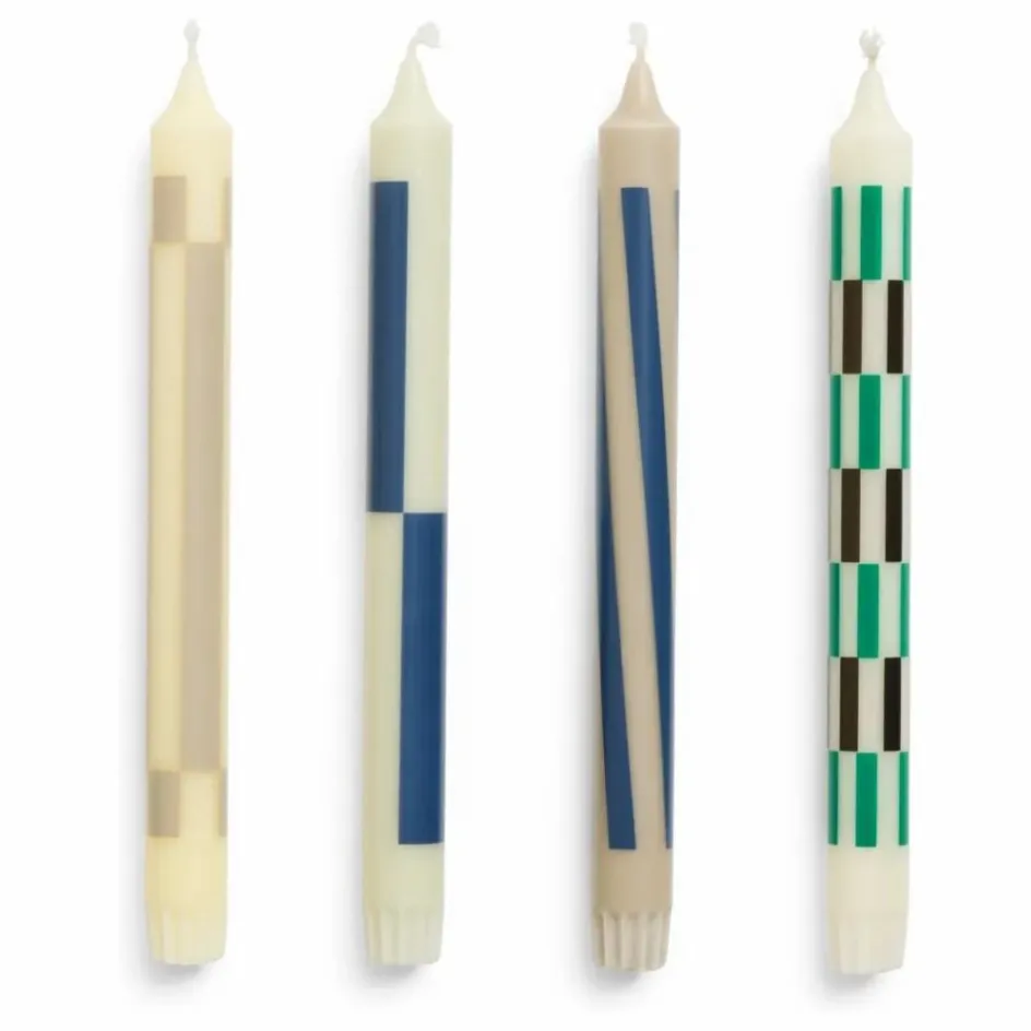 Hay Bougies Pattern - Set de 4 ||Homme Bougies, Senteurs|Bougies, Senteurs