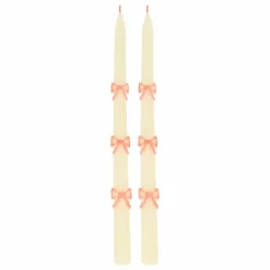 Homme Meri Meri Bougies, Senteurs|Bougies, Senteurs*Bougies Pink Bow - Set de 2