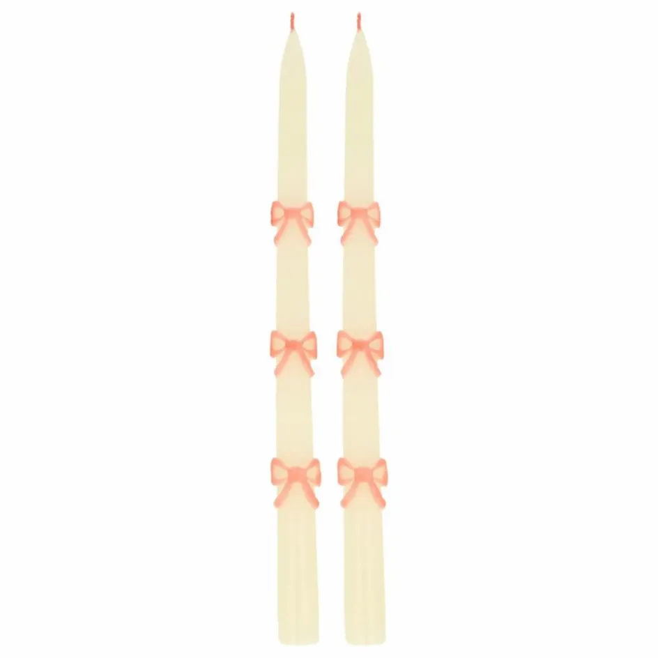 Homme Meri Meri Bougies, Senteurs|Bougies, Senteurs*Bougies Pink Bow - Set de 2