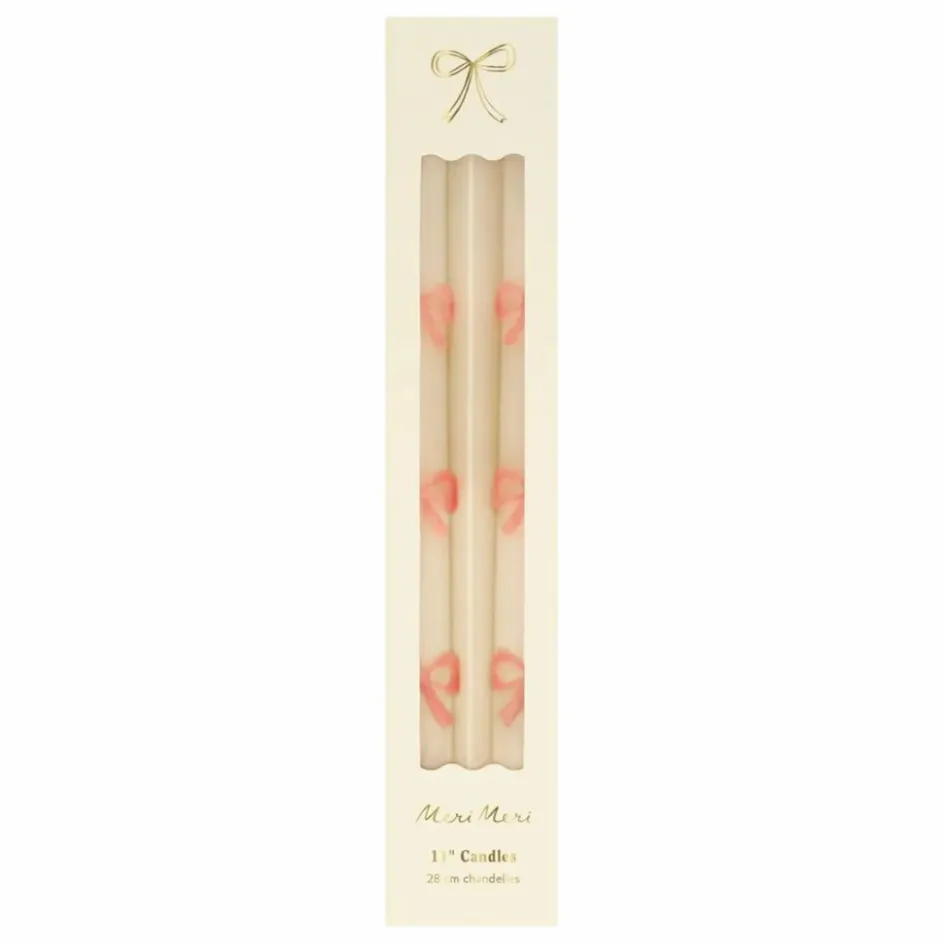 Homme Meri Meri Bougies, Senteurs|Bougies, Senteurs*Bougies Pink Bow - Set de 2