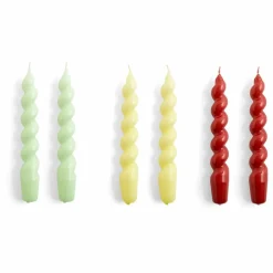 Best Bougies Spiral - Set de 6 | Homme Bougies, Senteurs|Bougies, Senteurs