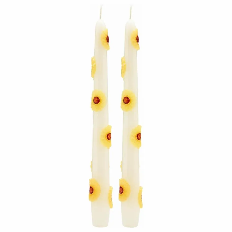 Anna + Nina Bougies Sunflower - Set de 2 ||Homme Bougies, Senteurs|Bougies, Senteurs
