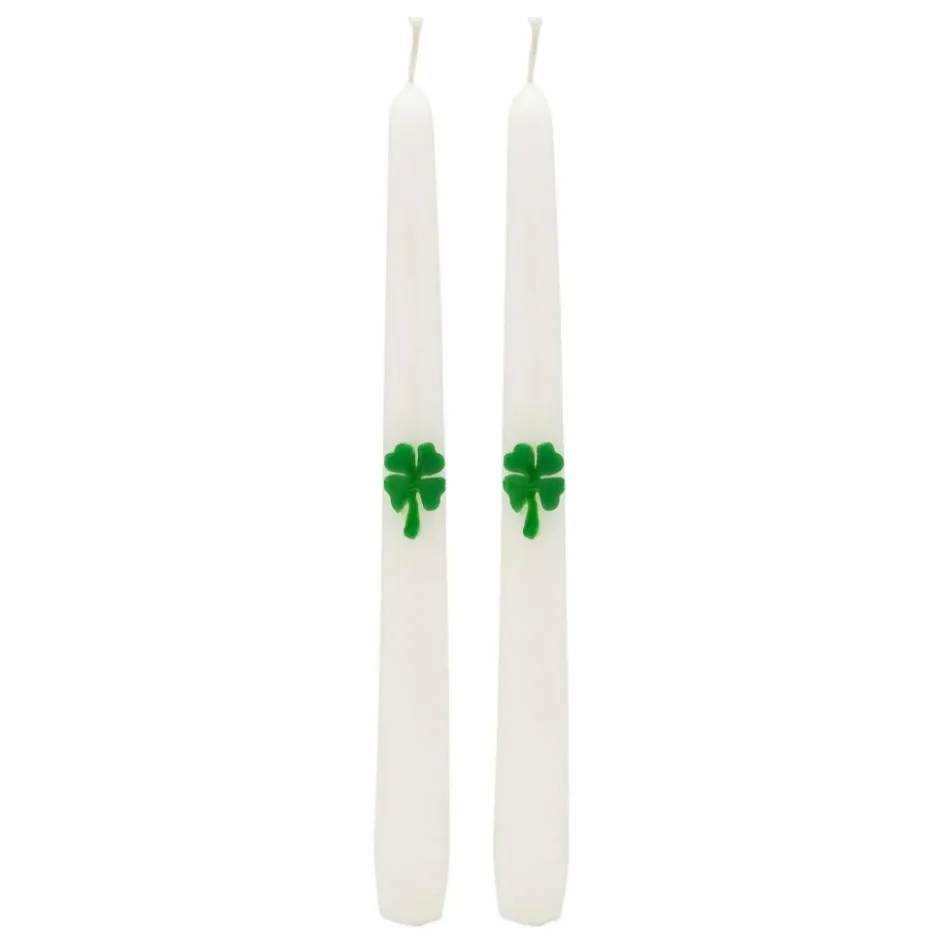 Discount Anna + Nina Bougies trèfle Shamrock - Set de 2 | Vert