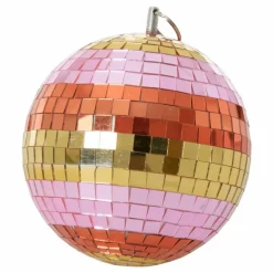 Clearance Rice Boule décorative disco | Rose