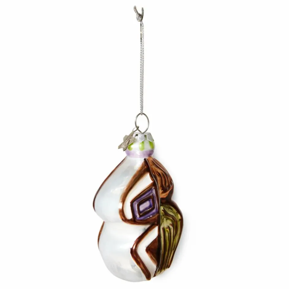 New Boule de Noël anatomic ovale en verre Enfant Décoration De Fête