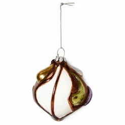 Best HKliving Boule de Noël anatomic ronde en verre Multicolore