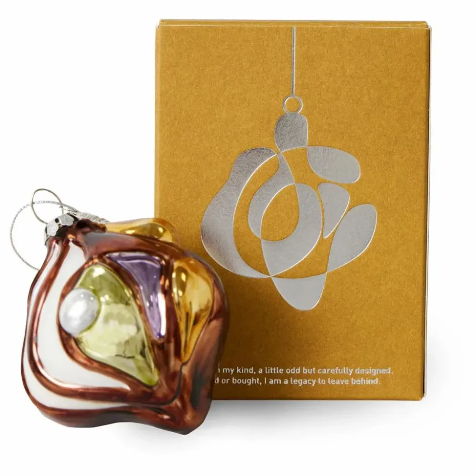 Best HKliving Boule de Noël anatomic ronde en verre Multicolore