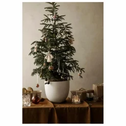 Ferm Living Boule de noël Anges en jute - Set de 2|Enfant Décoration De Fête