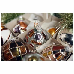 Enfant HKliving Décoration De Fête*Boule de Noël bijoux ovale en verre