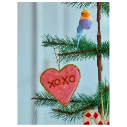 Hot Rice Boule de Noël Cœur Xoxo | Rose